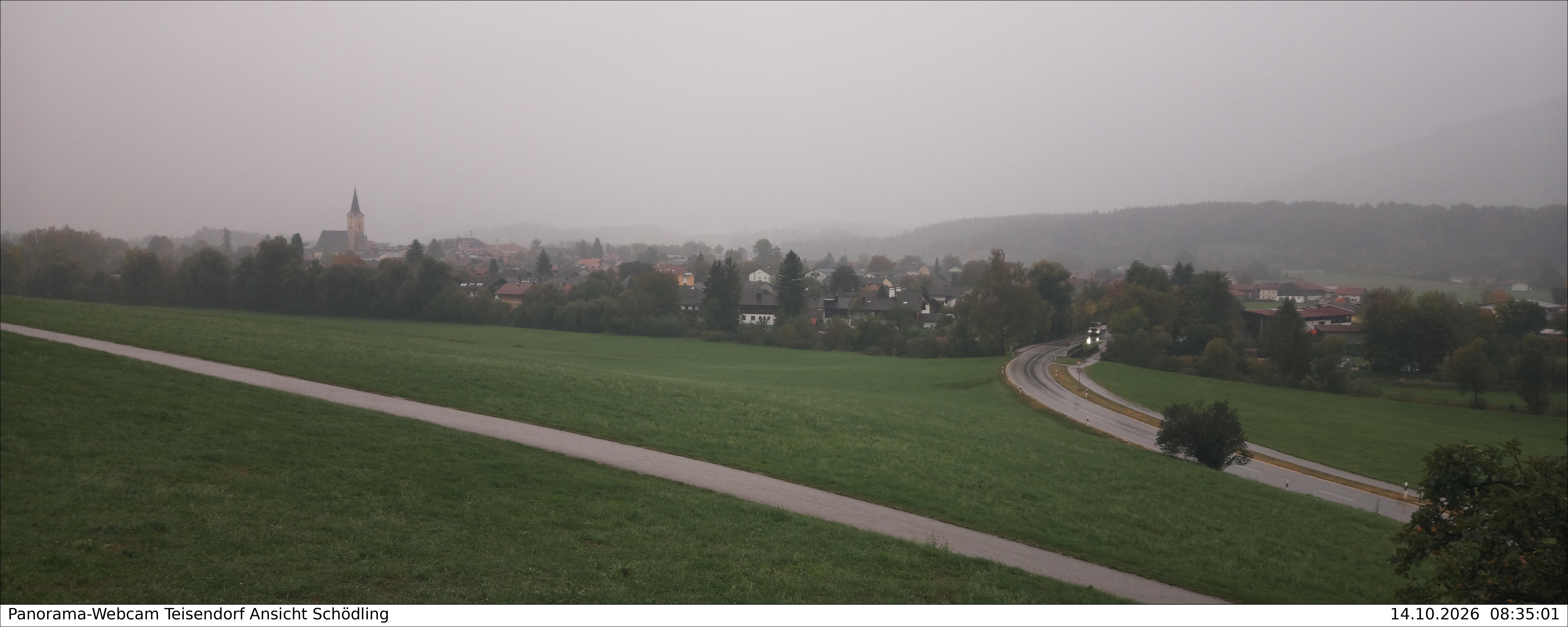Archiv Foto Webcam Blick auf Teisendorf
