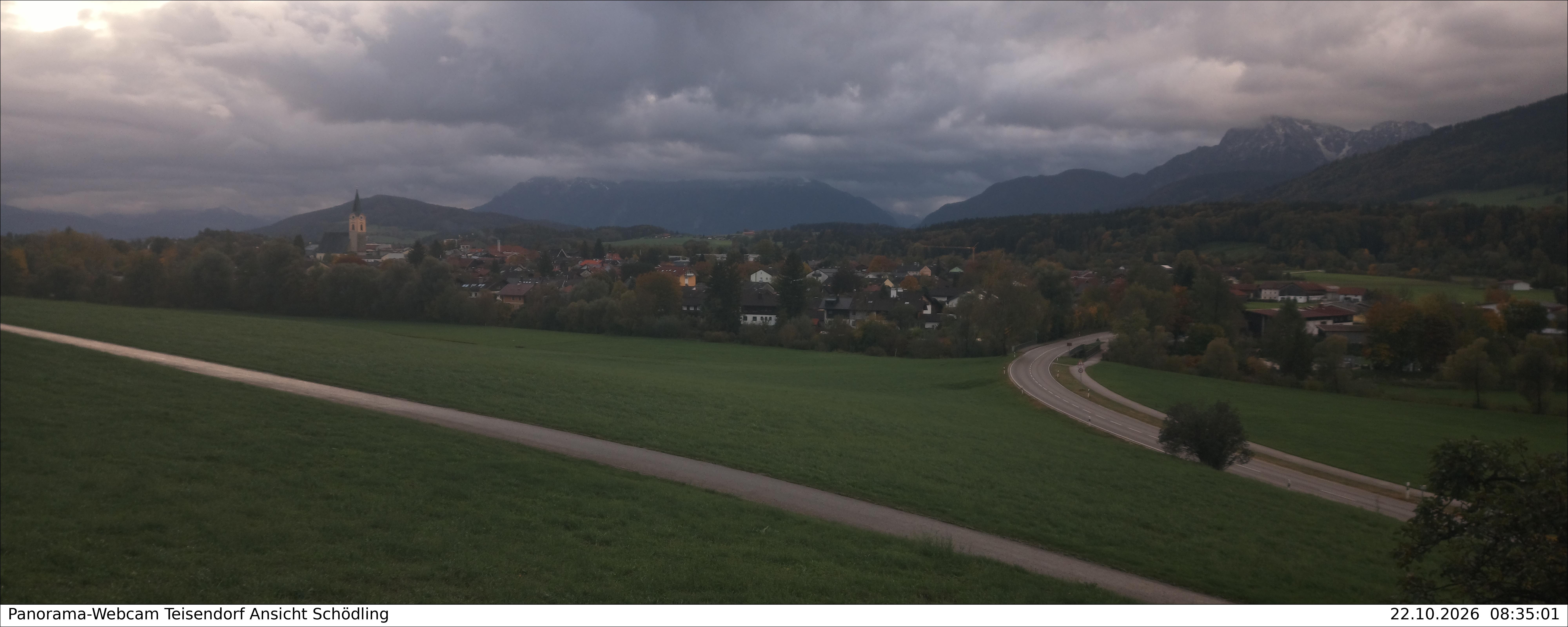 Archiv Foto Webcam Blick auf Teisendorf