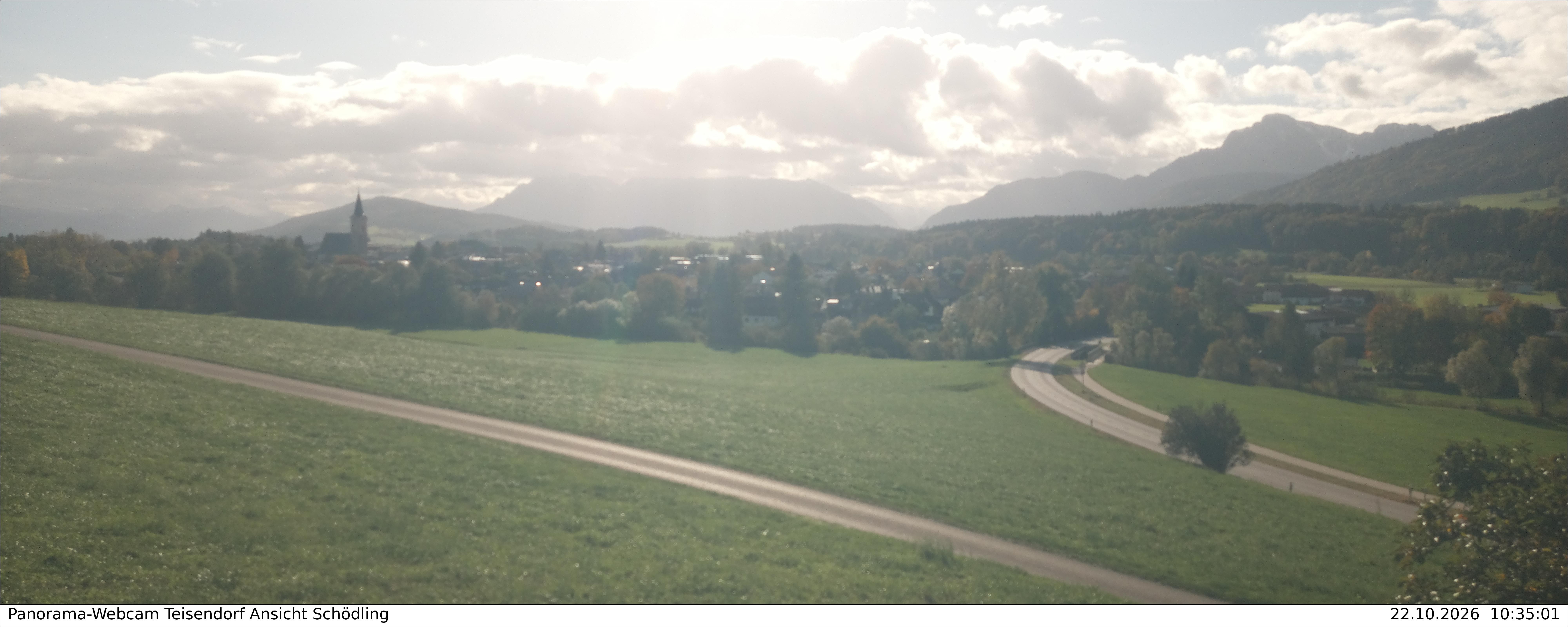 Archiv Foto Webcam Blick auf Teisendorf