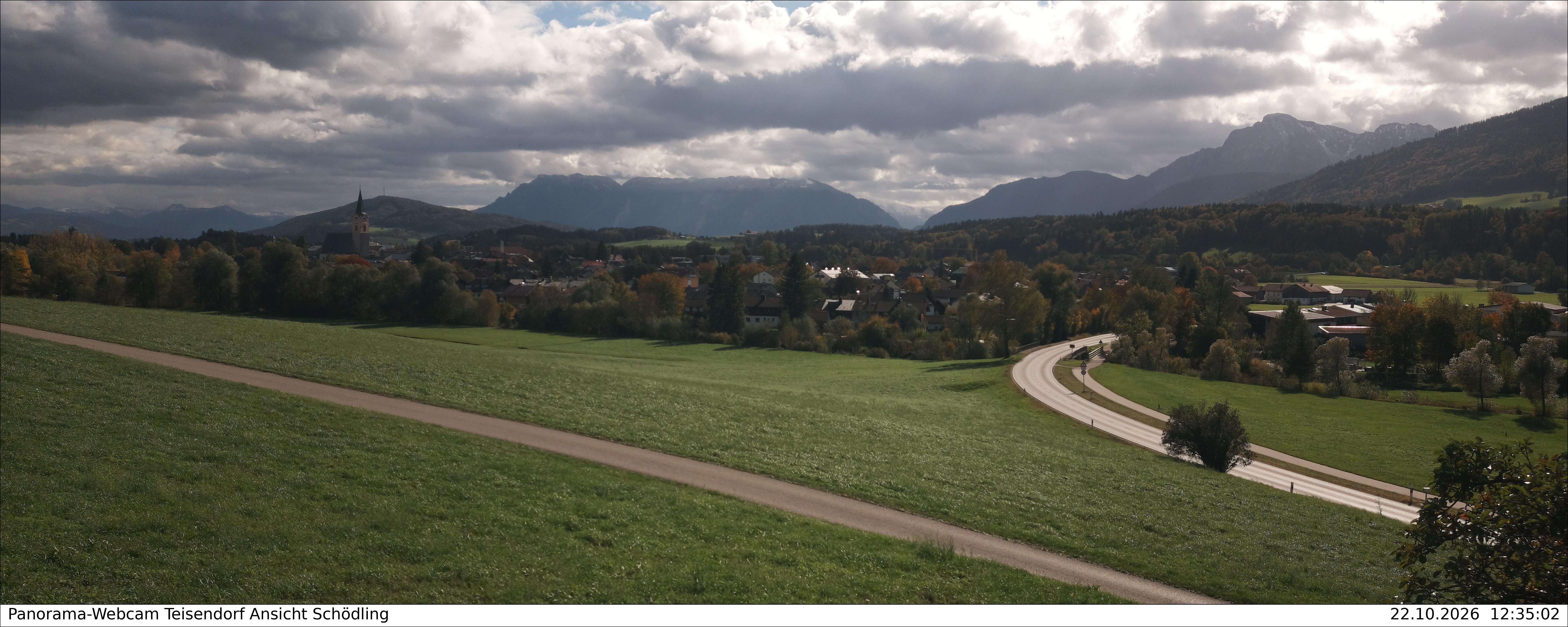 Archiv Foto Webcam Blick auf Teisendorf