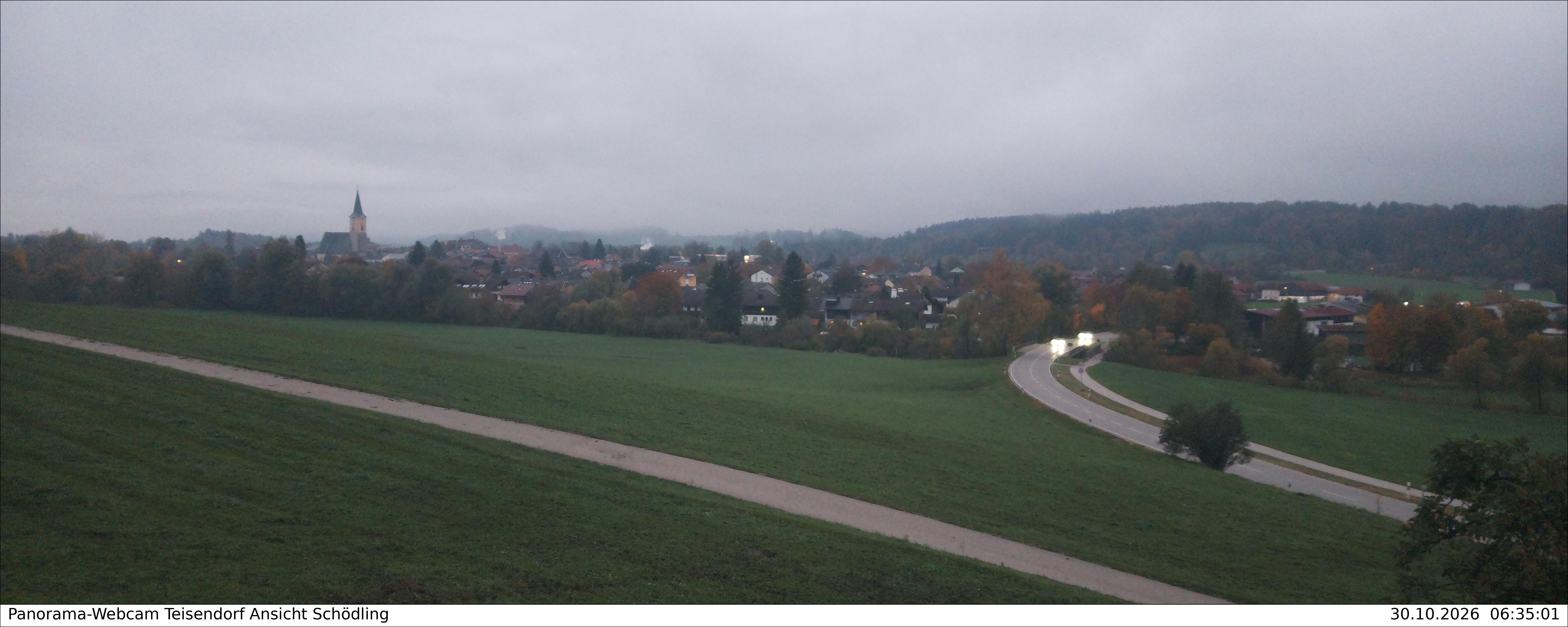 Archiv Foto Webcam Blick auf Teisendorf