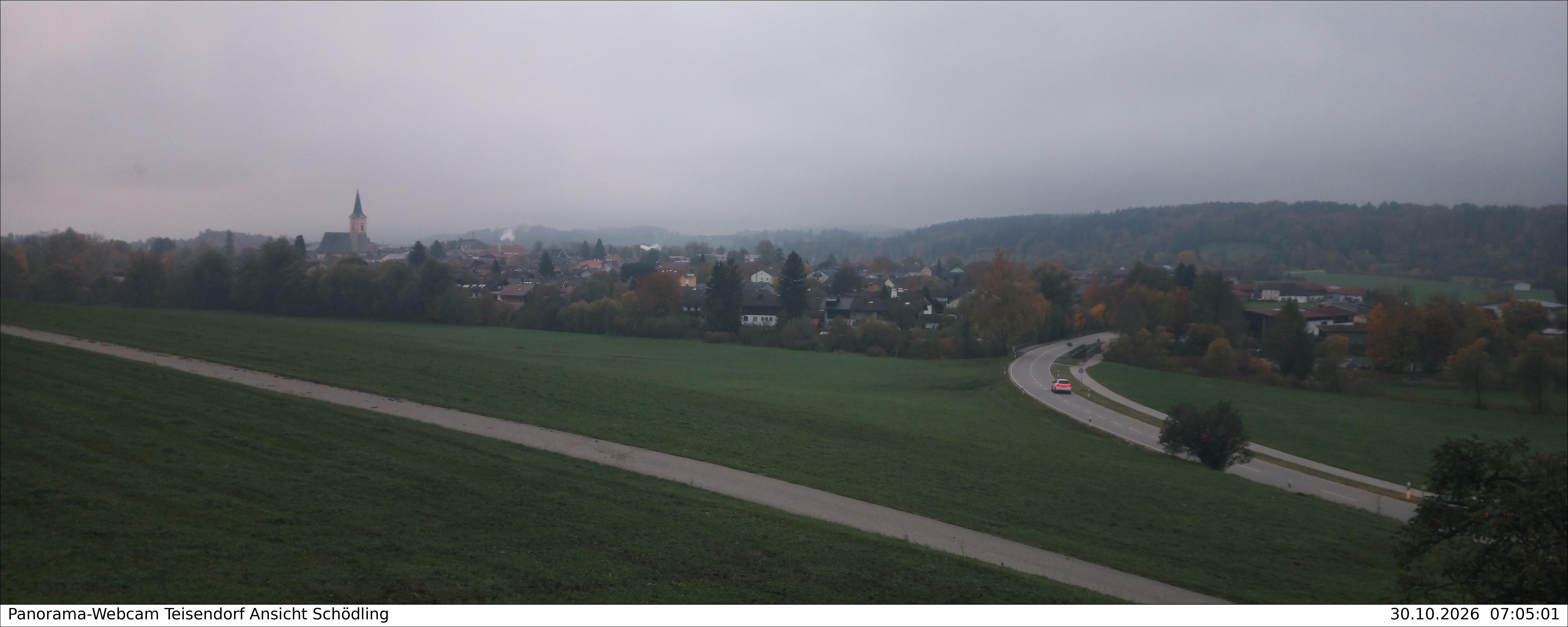 Archiv Foto Webcam Blick auf Teisendorf