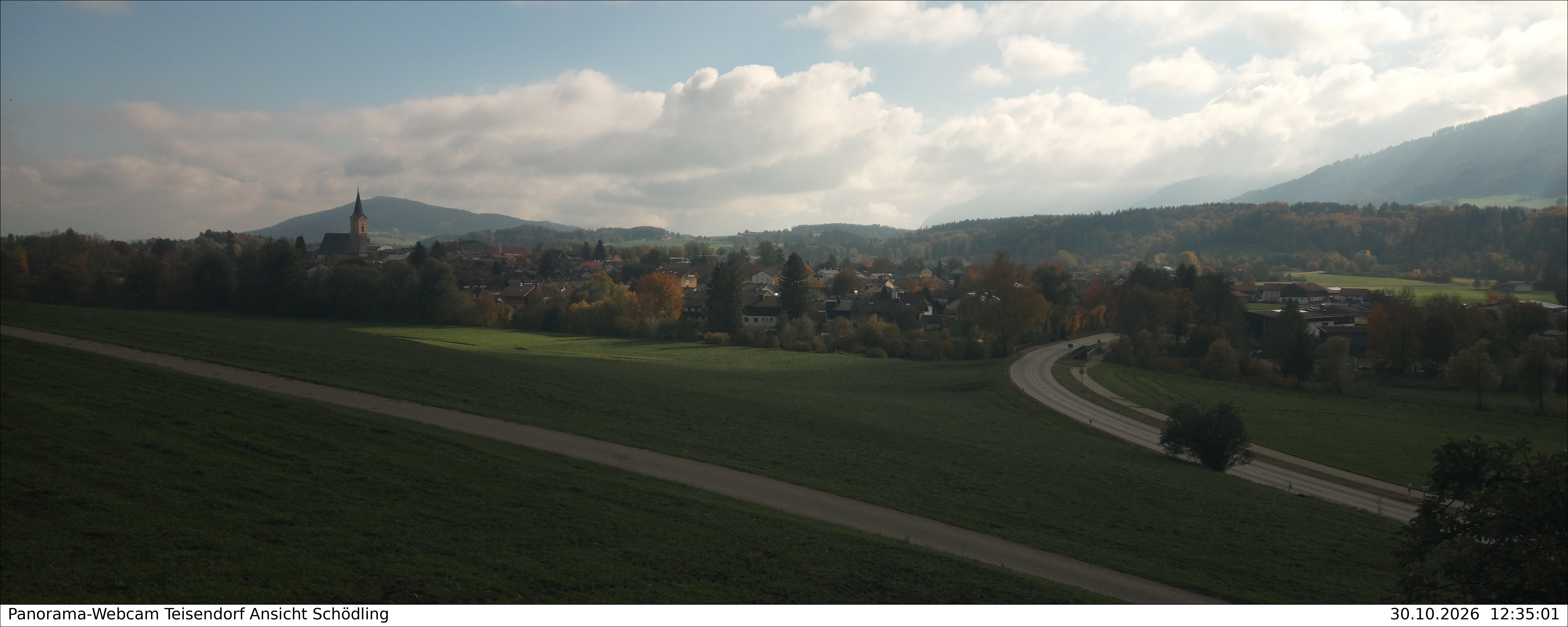 Archiv Foto Webcam Blick auf Teisendorf