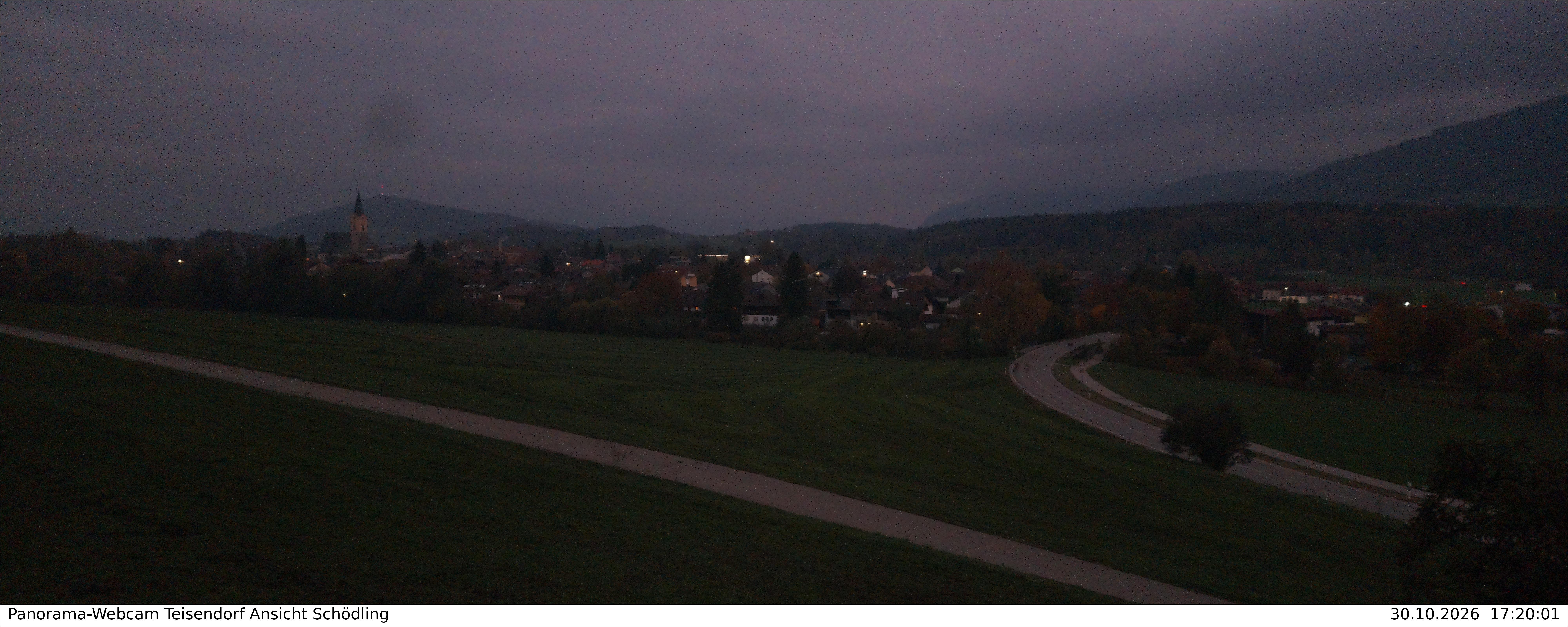 Archiv Foto Webcam Blick auf Teisendorf