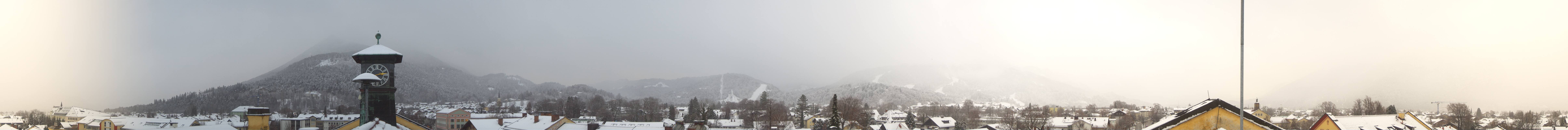 Archiv Foto Webcam Panoramablick Rathaus Garmisch-Partenkirchen