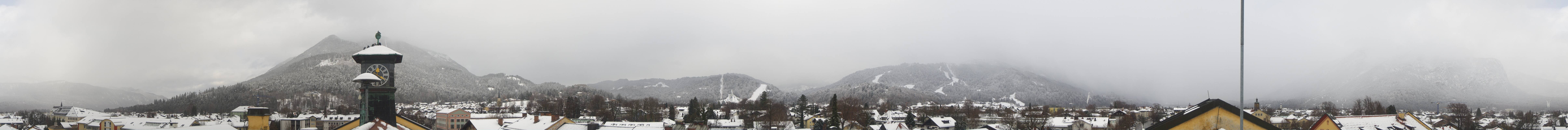 Archiv Foto Webcam Panoramablick Rathaus Garmisch-Partenkirchen
