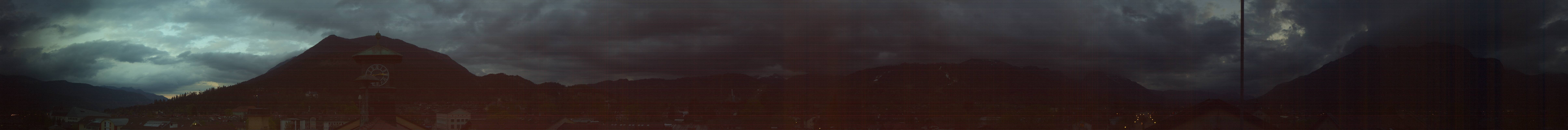 Archiv Foto Webcam Panoramablick Rathaus Garmisch-Partenkirchen