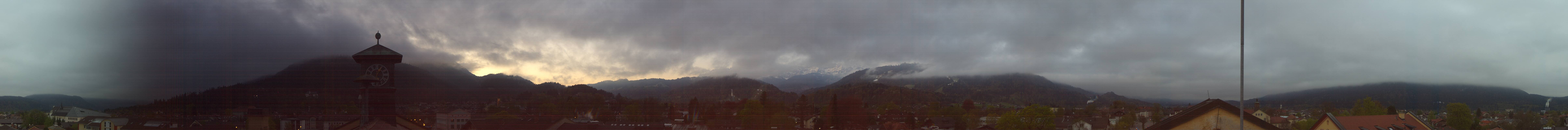 Archiv Foto Webcam Panoramablick Rathaus Garmisch-Partenkirchen