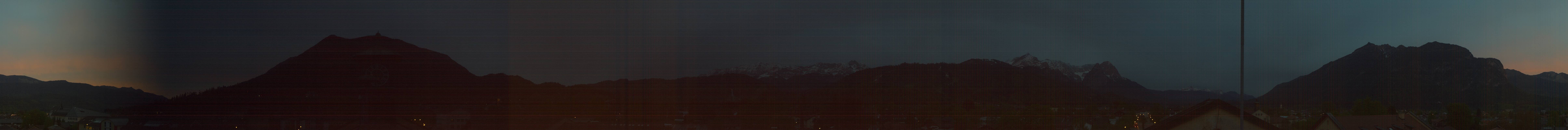 Archiv Foto Webcam Panoramablick Rathaus Garmisch-Partenkirchen