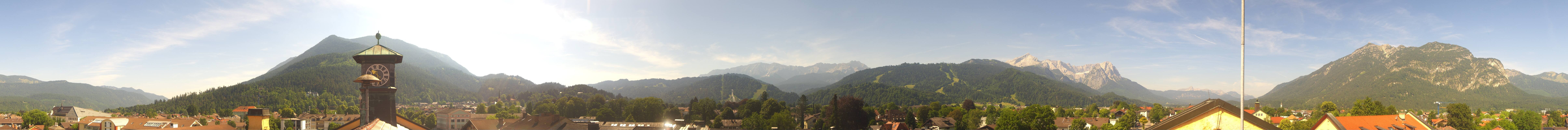 Archiv Foto Webcam Panoramablick Rathaus Garmisch-Partenkirchen