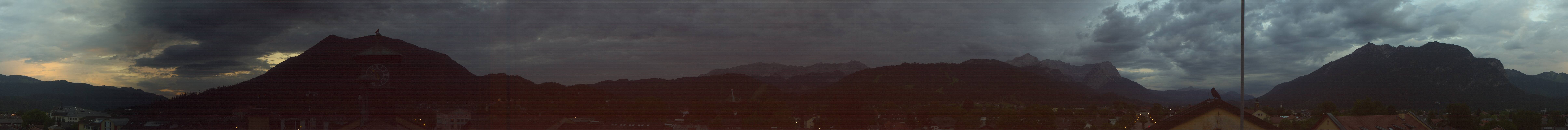 Archiv Foto Webcam Panoramablick Rathaus Garmisch-Partenkirchen