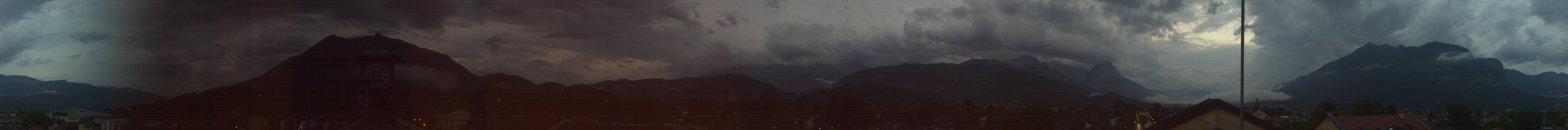 Archiv Foto Webcam Panoramablick Rathaus Garmisch-Partenkirchen