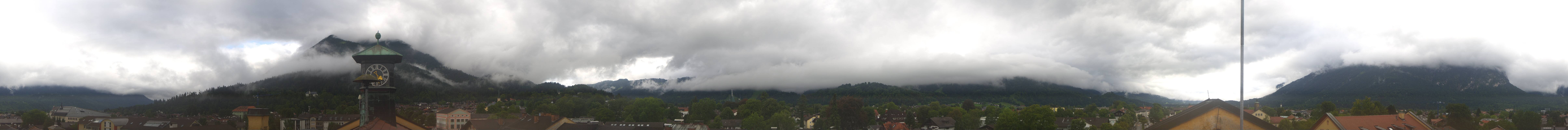 Archiv Foto Webcam Panoramablick Rathaus Garmisch-Partenkirchen