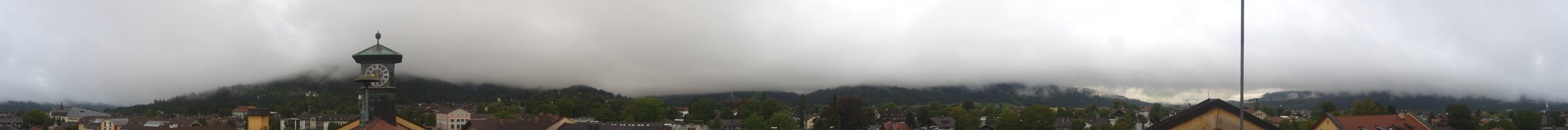 Archiv Foto Webcam Panoramablick Rathaus Garmisch-Partenkirchen