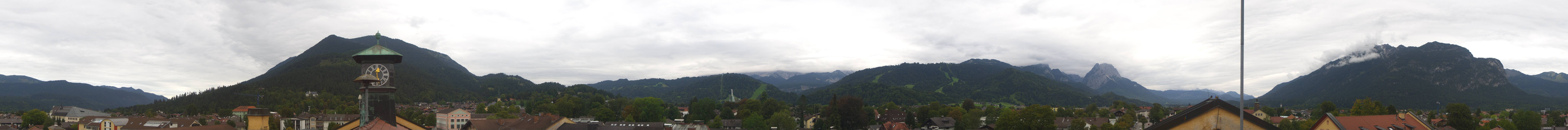 Archiv Foto Webcam Panoramablick Rathaus Garmisch-Partenkirchen