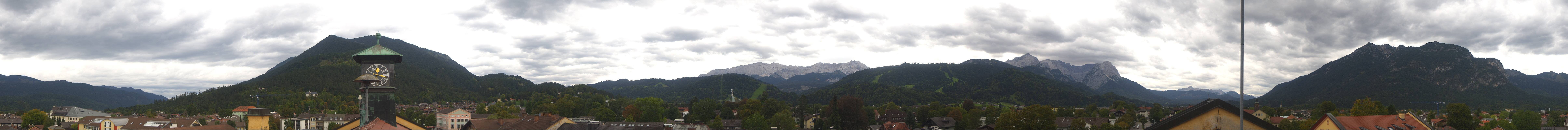 Archiv Foto Webcam Panoramablick Rathaus Garmisch-Partenkirchen