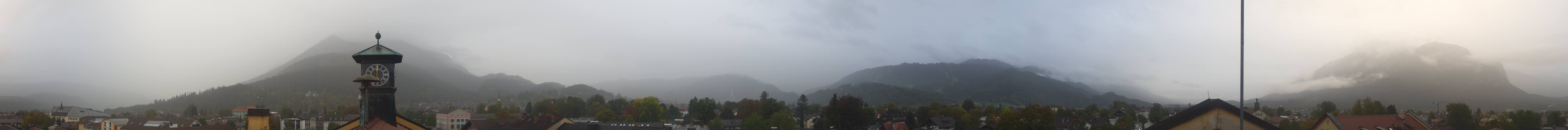 Archiv Foto Webcam Panoramablick Rathaus Garmisch-Partenkirchen