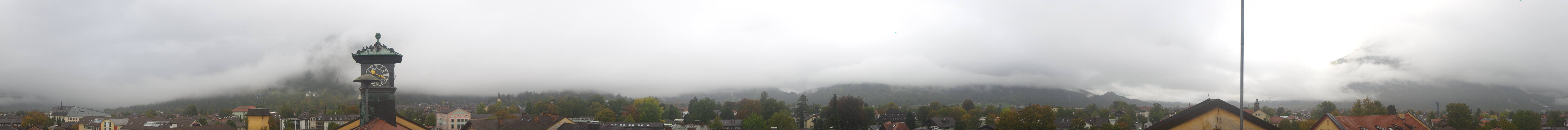Archiv Foto Webcam Panoramablick Rathaus Garmisch-Partenkirchen