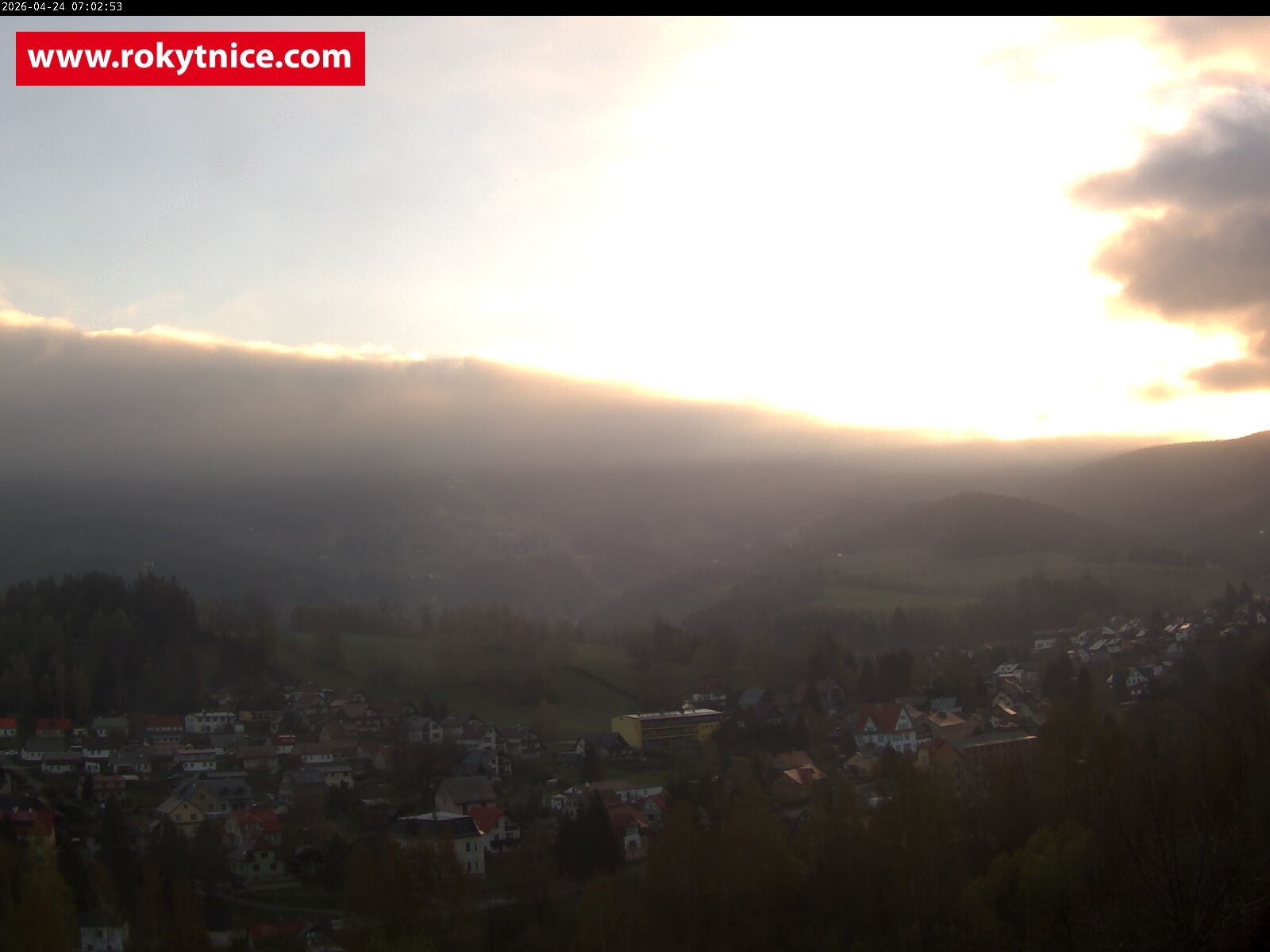 Archived image Webcam Rokytnice, Giant Mountains