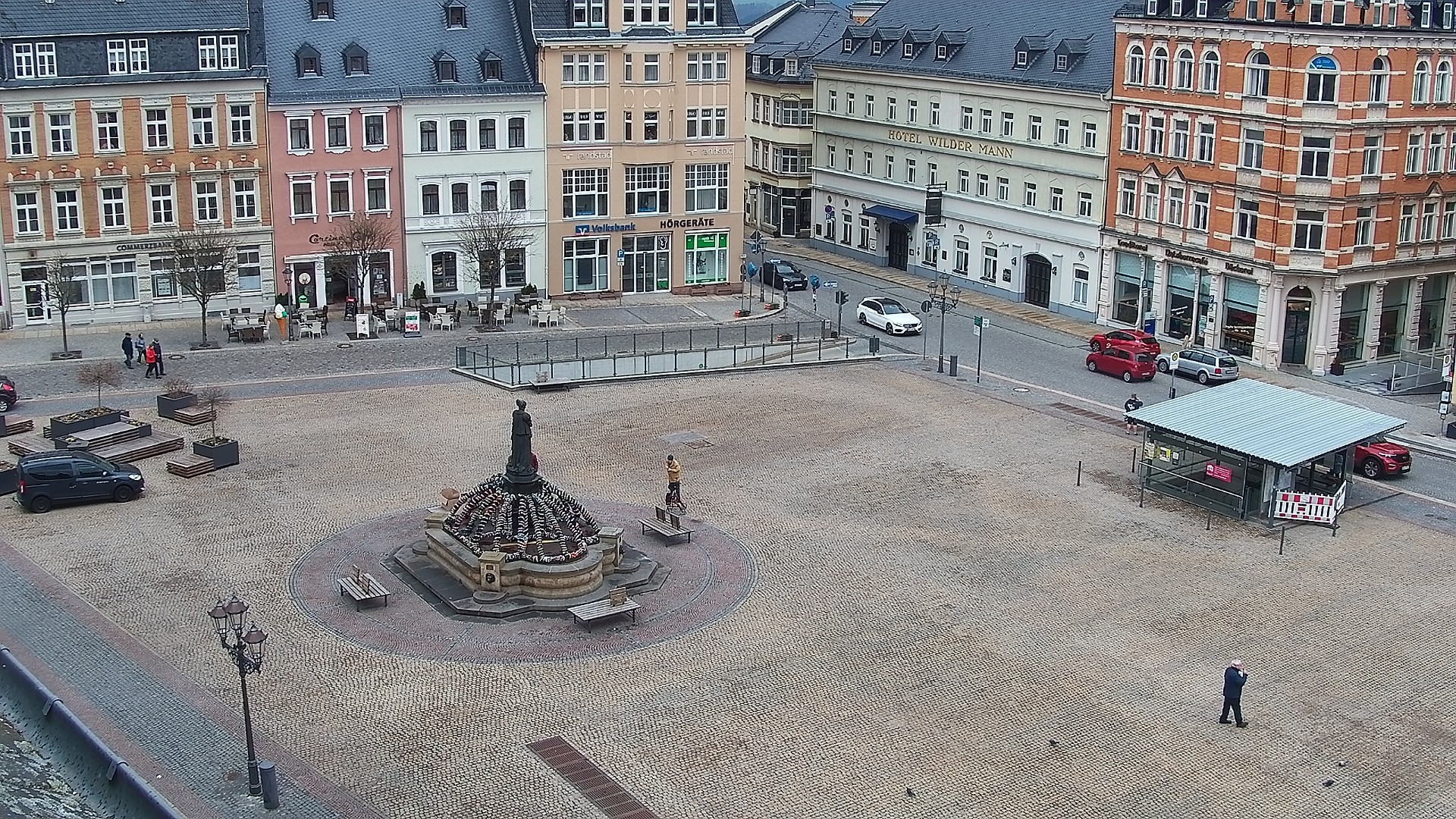 Archiv Foto Webcam Blick auf den Marktplatz Annaberg-Buchholz im Erzgebirge