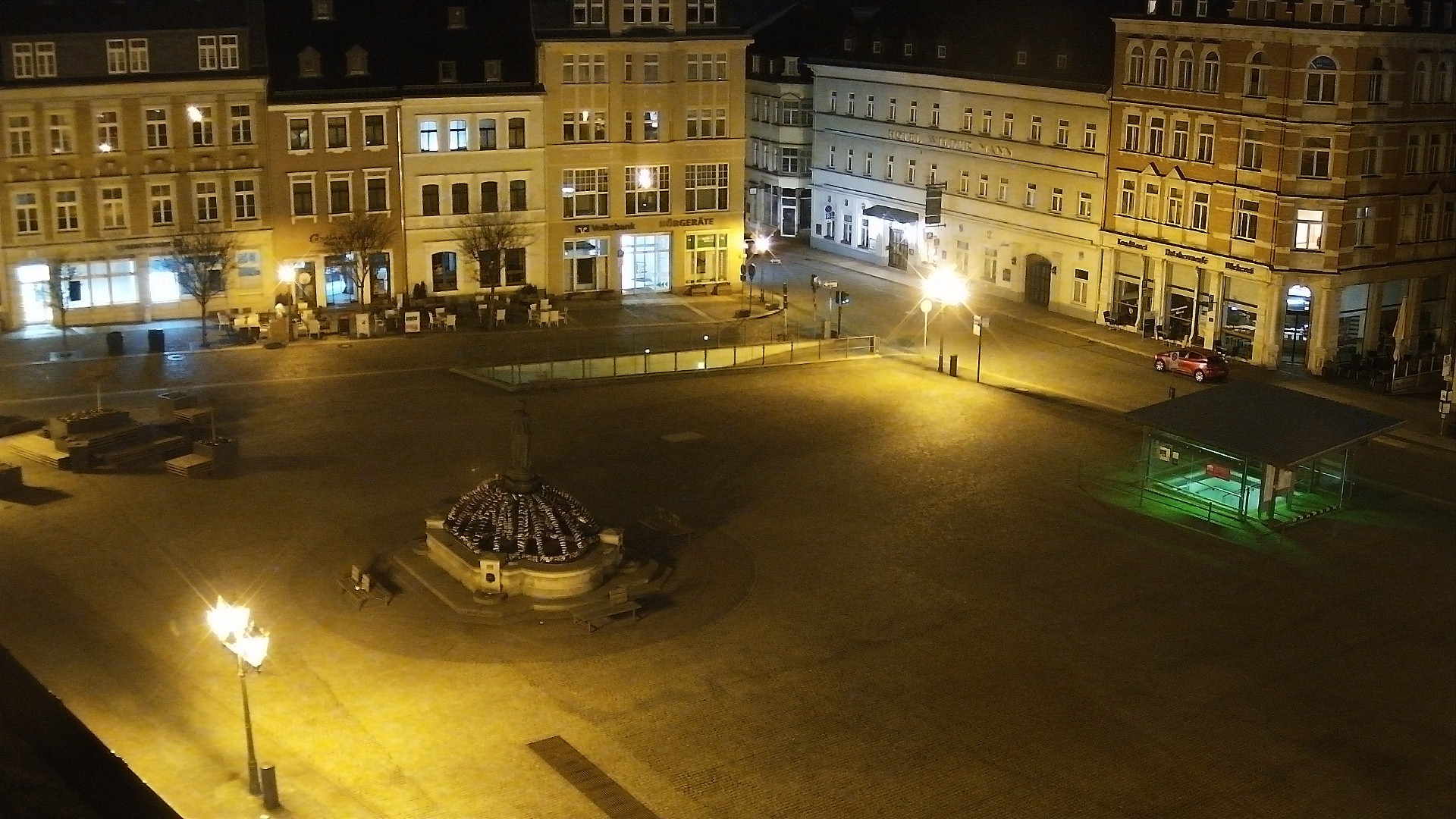 Archiv Foto Webcam Blick auf den Marktplatz Annaberg-Buchholz im Erzgebirge