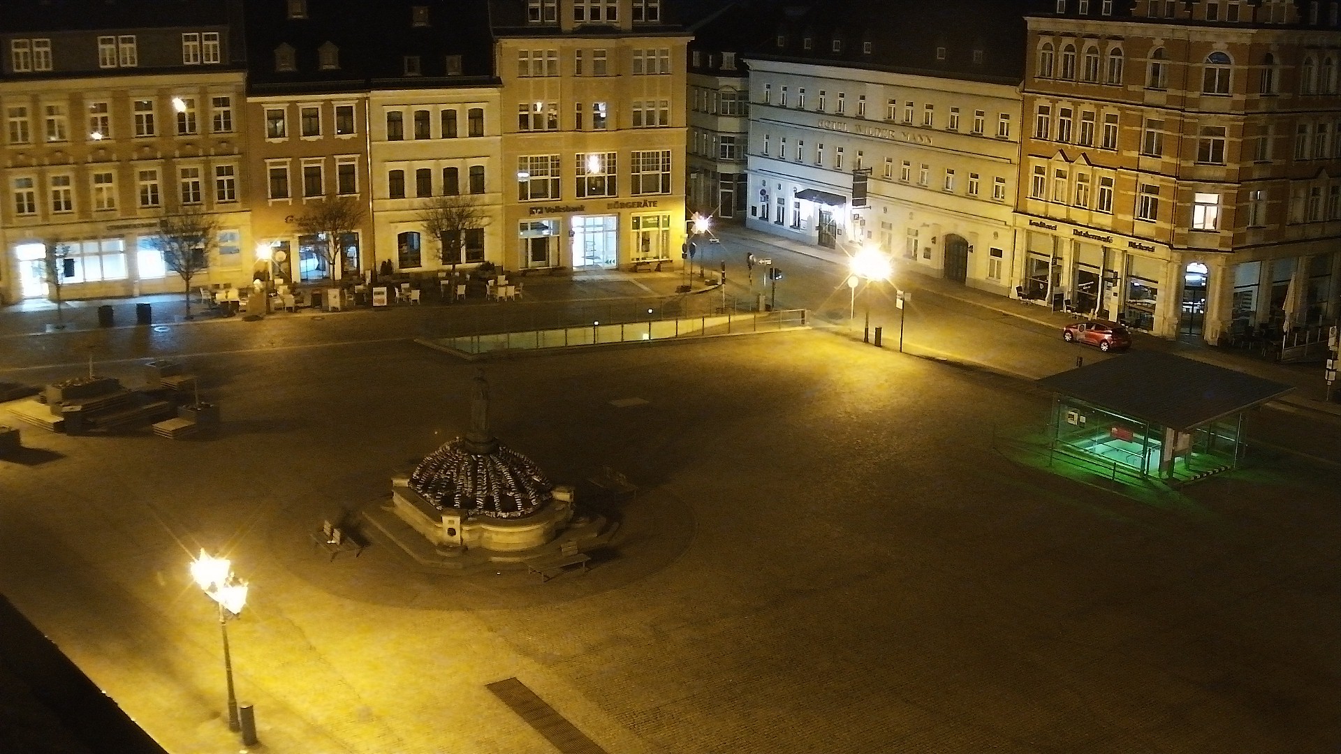 Archiv Foto Webcam Blick auf den Marktplatz Annaberg-Buchholz im Erzgebirge