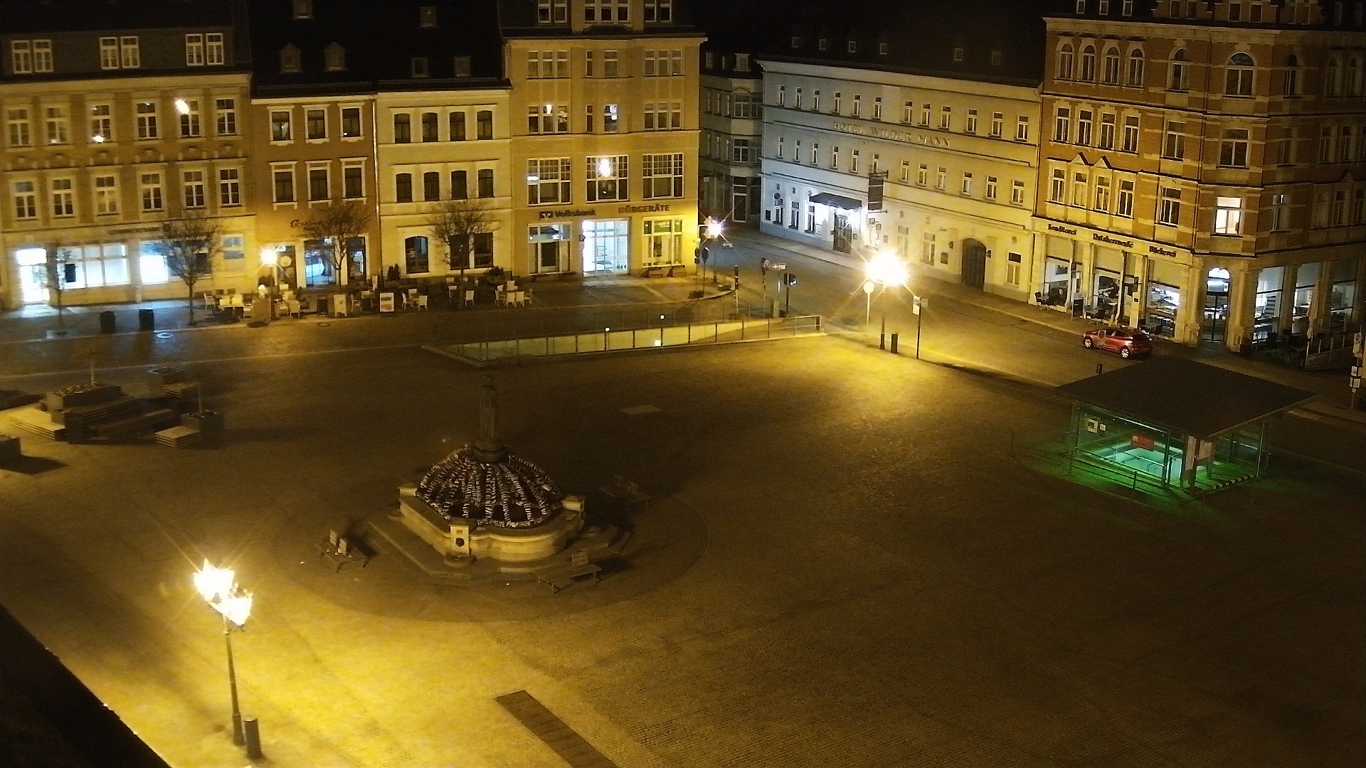Archiv Foto Webcam Blick auf den Marktplatz Annaberg-Buchholz im Erzgebirge