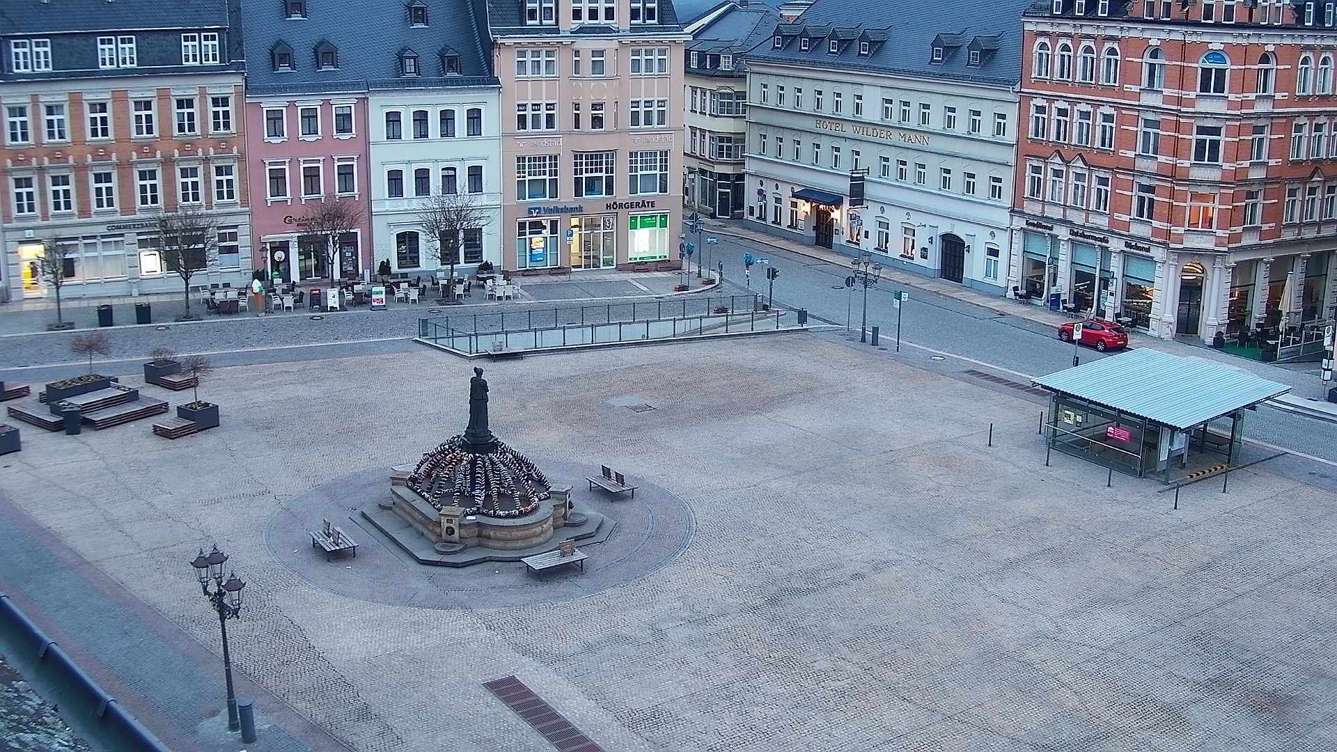 Archiv Foto Webcam Blick auf den Marktplatz Annaberg-Buchholz im Erzgebirge