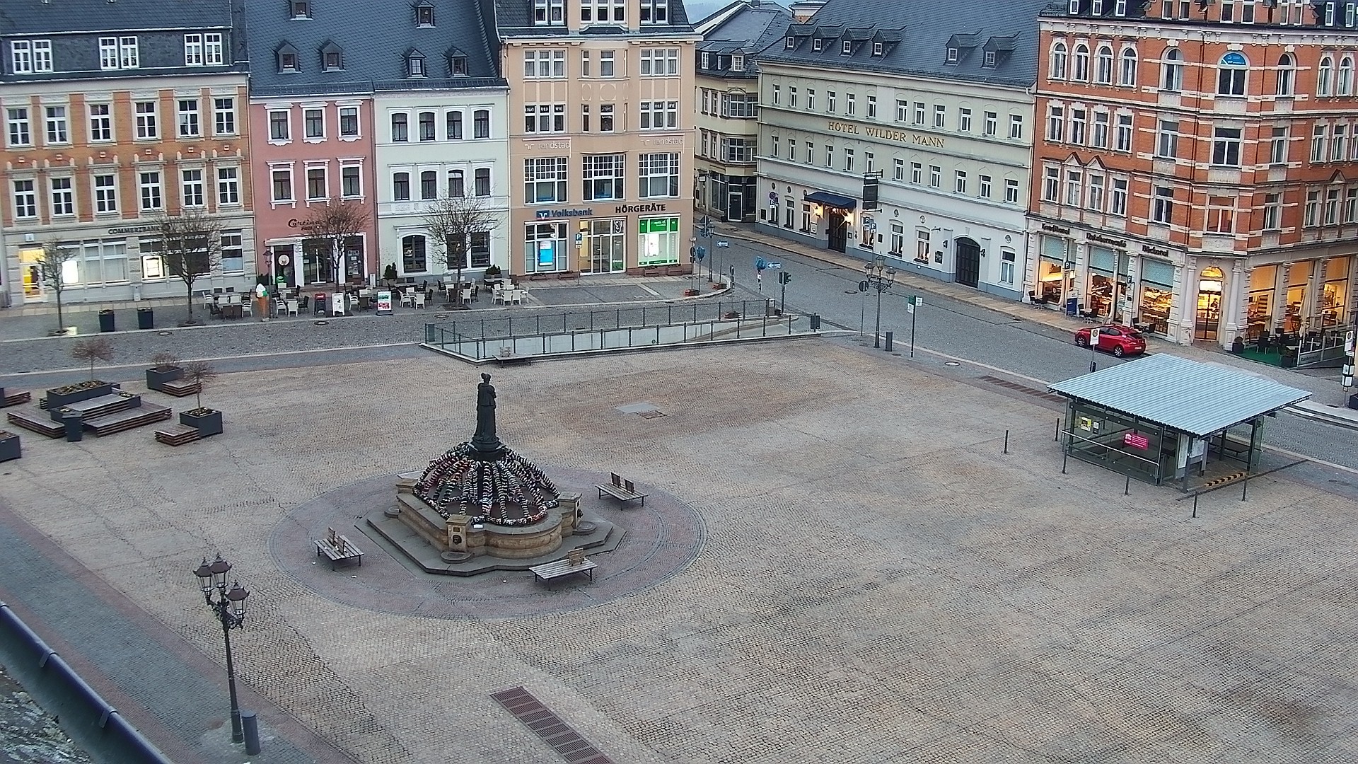 Archiv Foto Webcam Blick auf den Marktplatz Annaberg-Buchholz im Erzgebirge