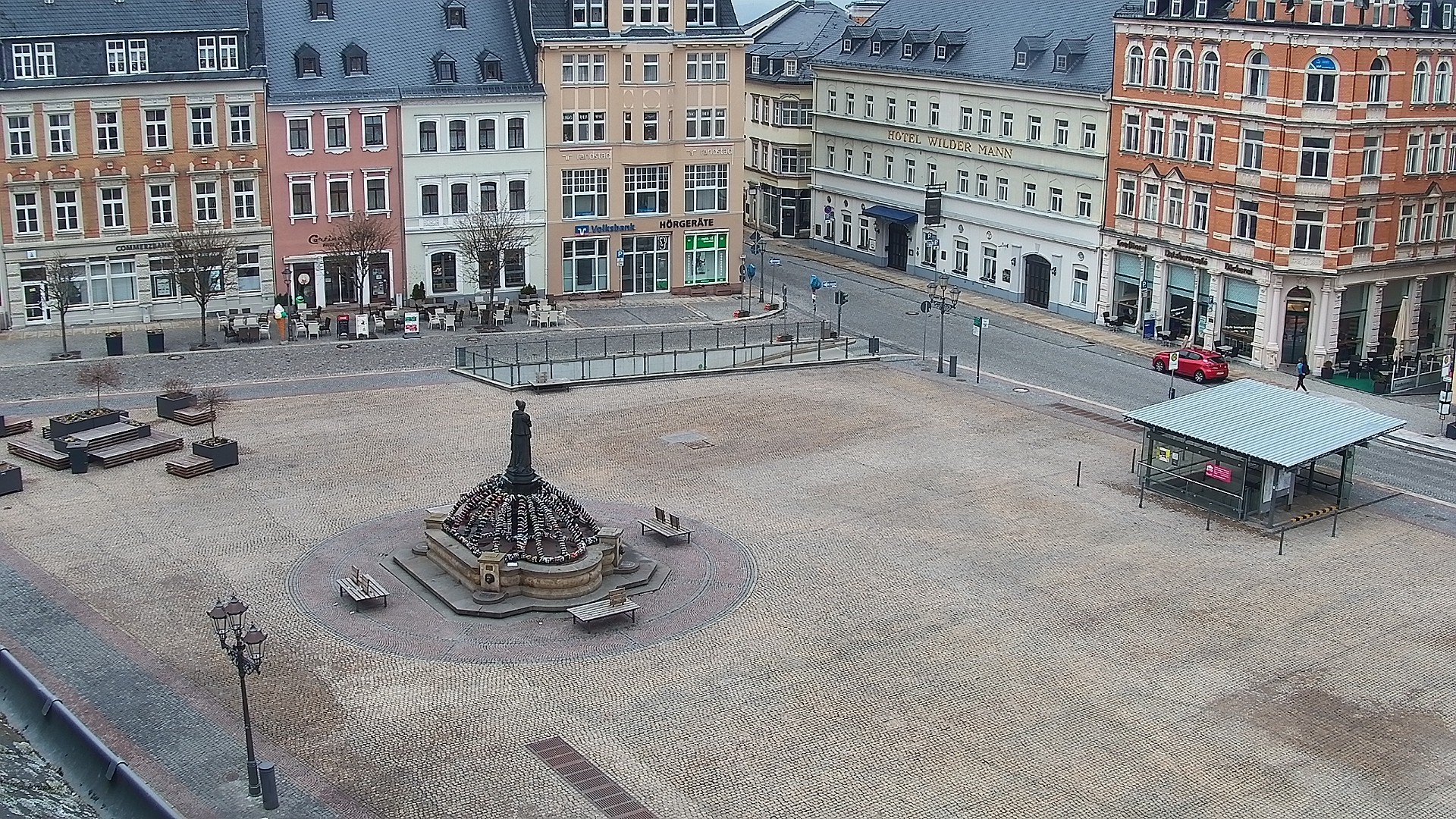 Archiv Foto Webcam Blick auf den Marktplatz Annaberg-Buchholz im Erzgebirge