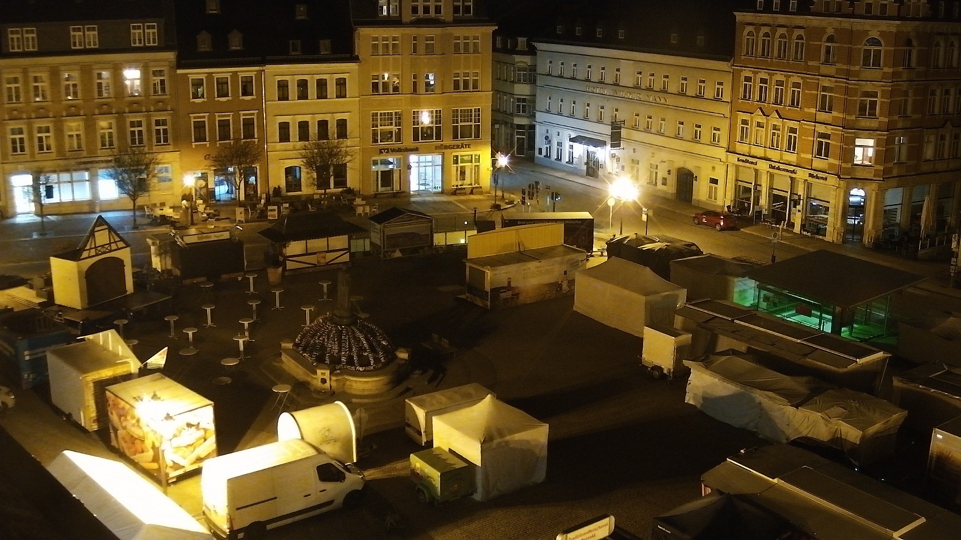 Archiv Foto Webcam Blick auf den Marktplatz Annaberg-Buchholz im Erzgebirge