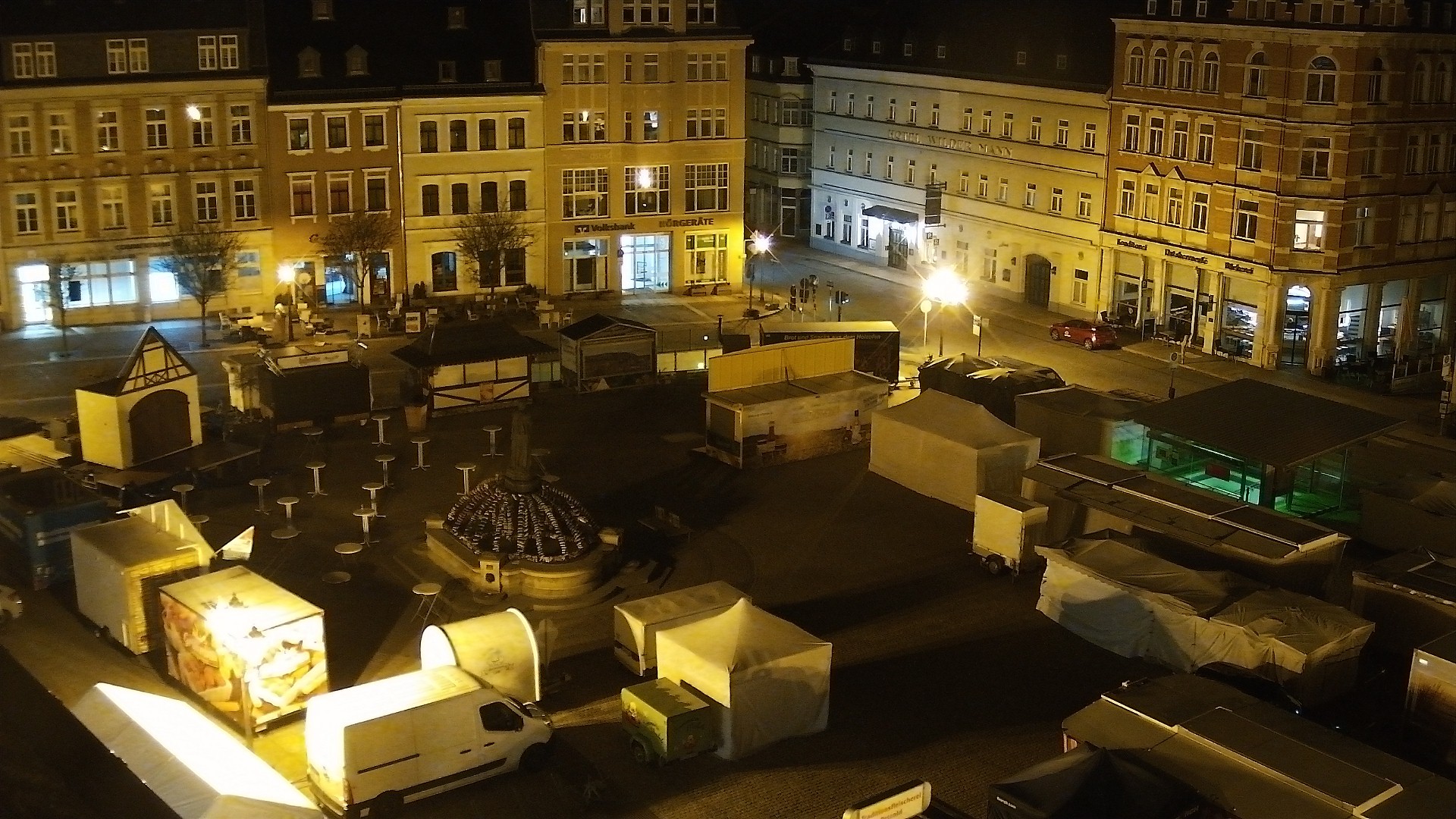 Archiv Foto Webcam Blick auf den Marktplatz Annaberg-Buchholz im Erzgebirge