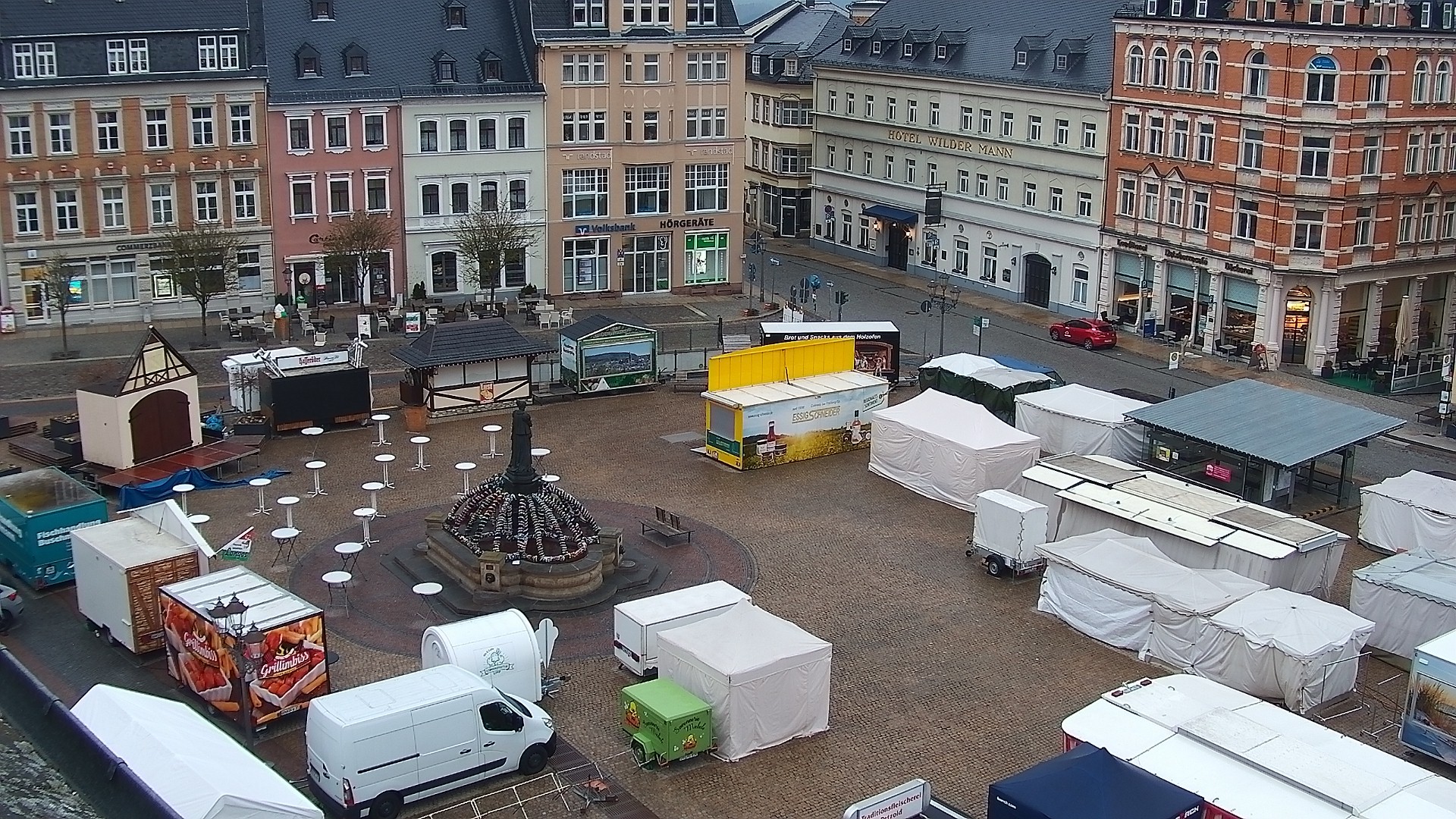 Archiv Foto Webcam Blick auf den Marktplatz Annaberg-Buchholz im Erzgebirge