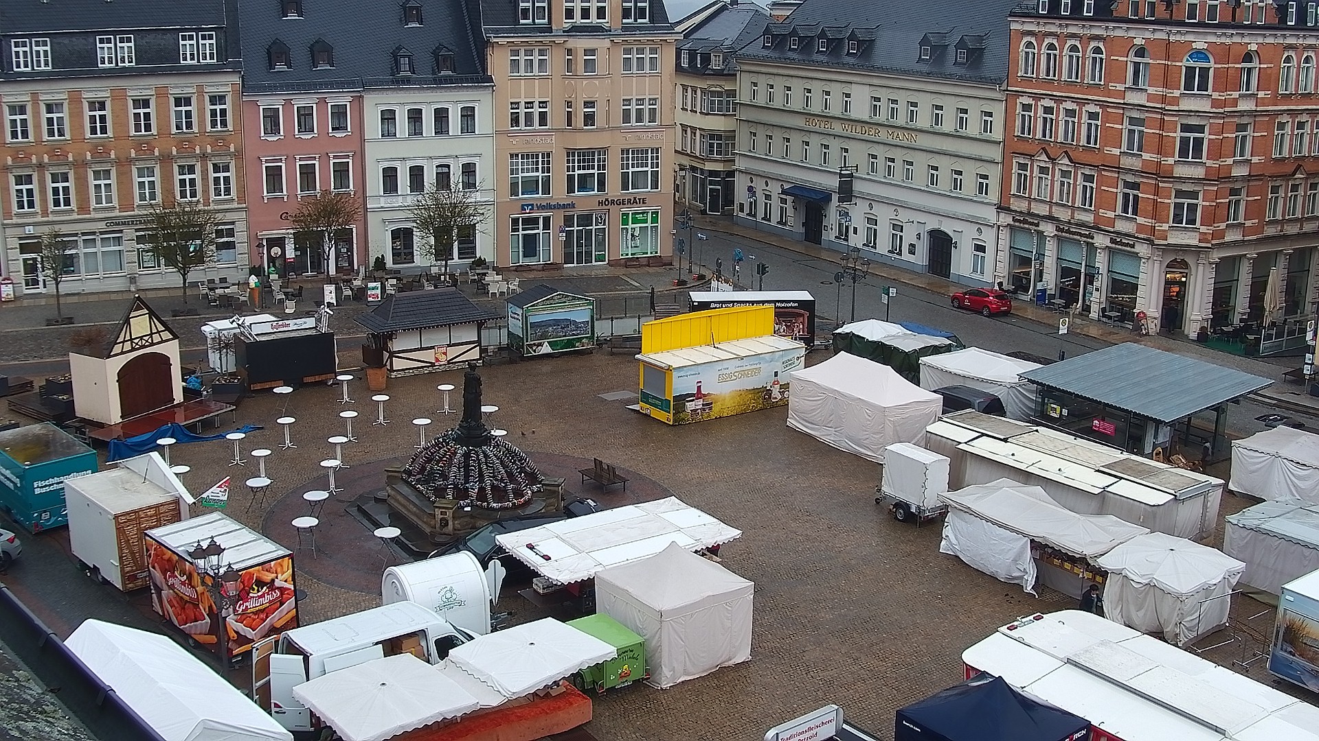 Archiv Foto Webcam Blick auf den Marktplatz Annaberg-Buchholz im Erzgebirge