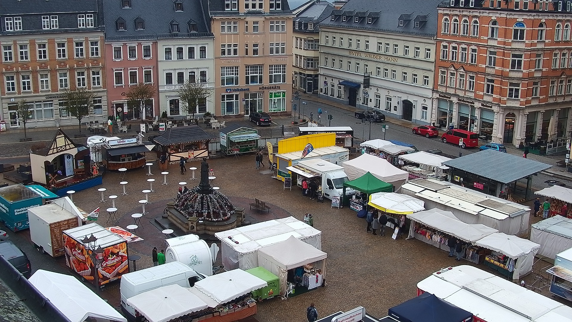 Archiv Foto Webcam Blick auf den Marktplatz Annaberg-Buchholz im Erzgebirge