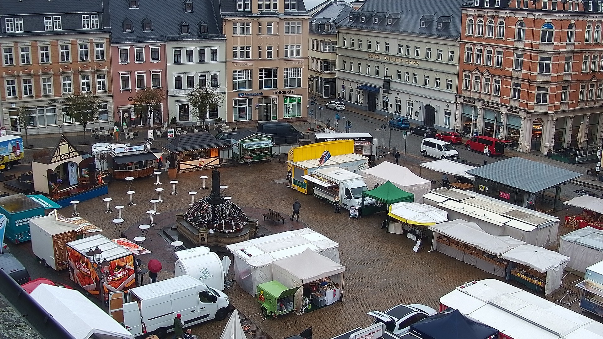 Archiv Foto Webcam Blick auf den Marktplatz Annaberg-Buchholz im Erzgebirge