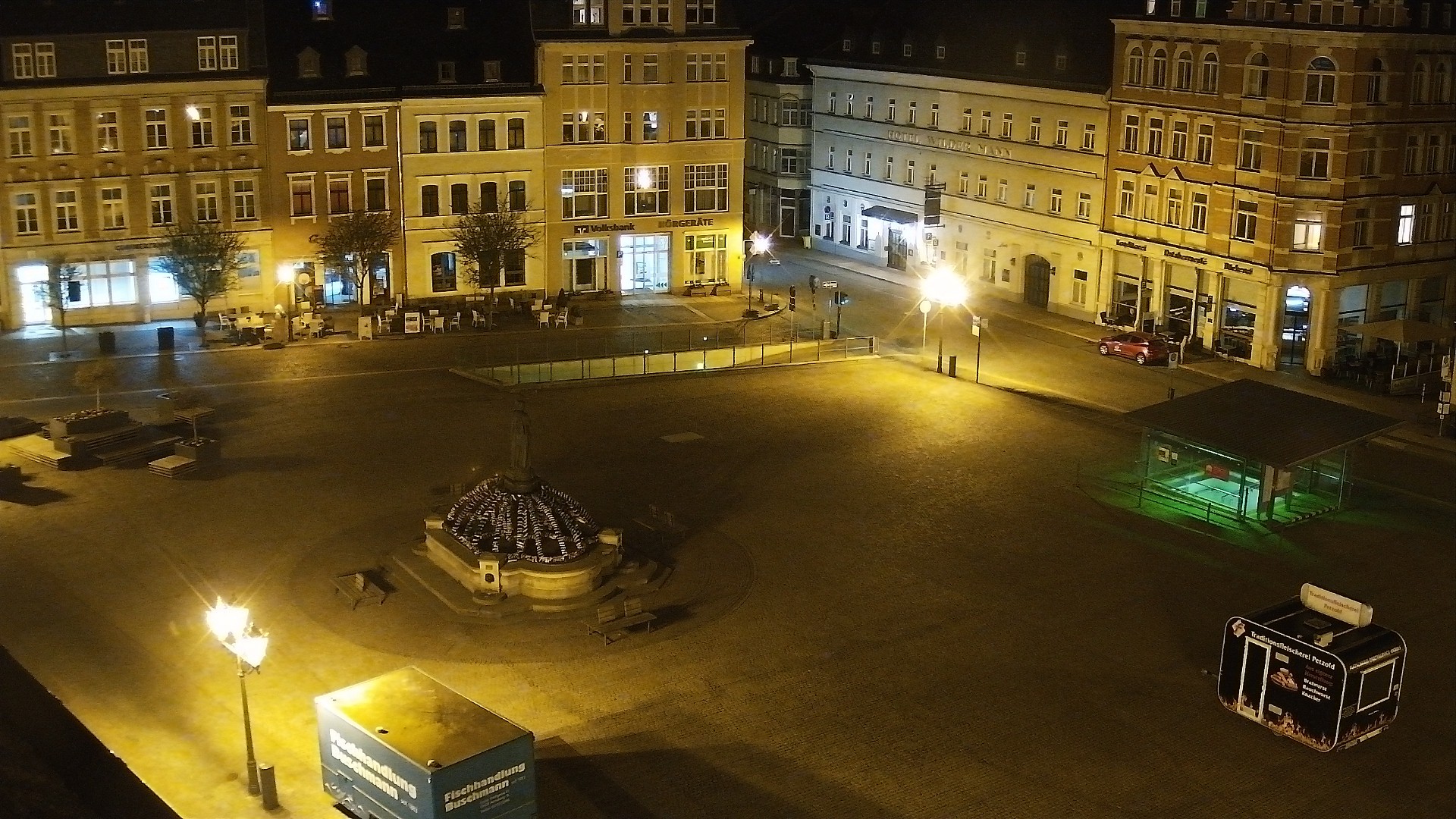 Archiv Foto Webcam Blick auf den Marktplatz Annaberg-Buchholz im Erzgebirge