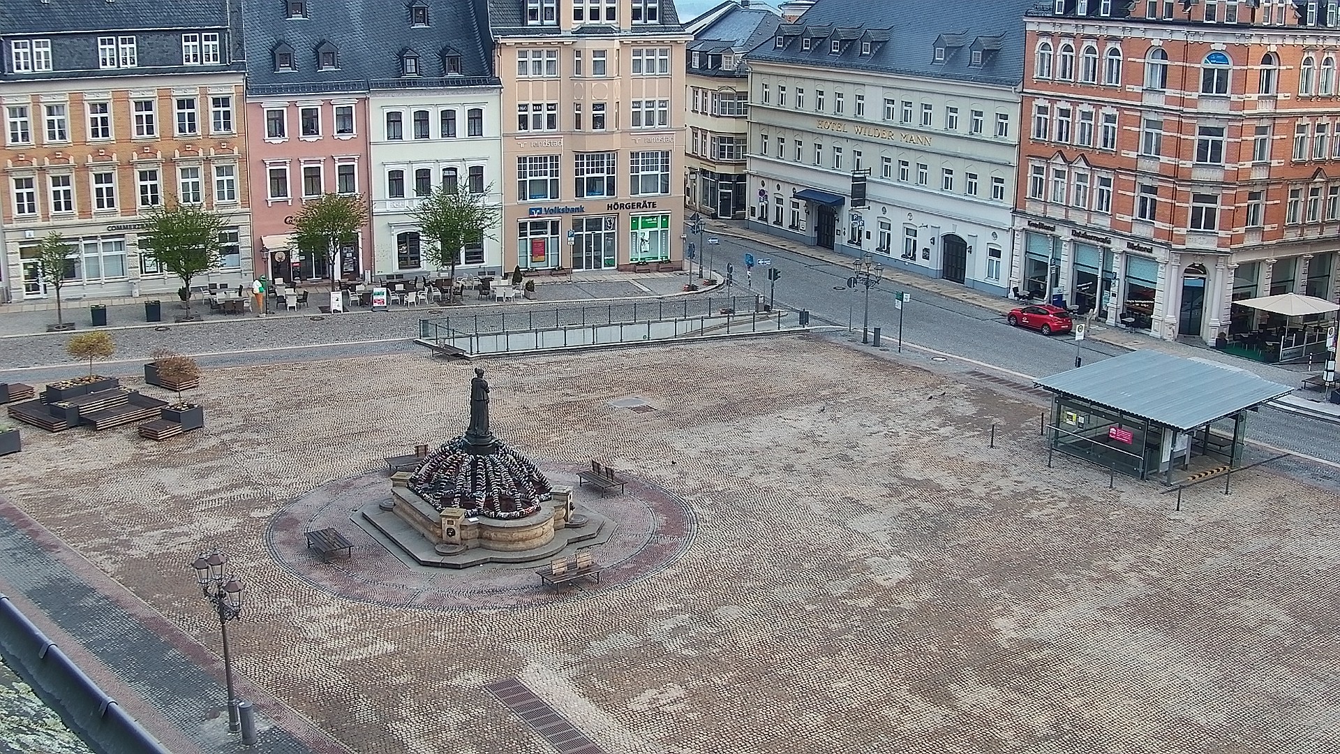 Archiv Foto Webcam Blick auf den Marktplatz Annaberg-Buchholz im Erzgebirge