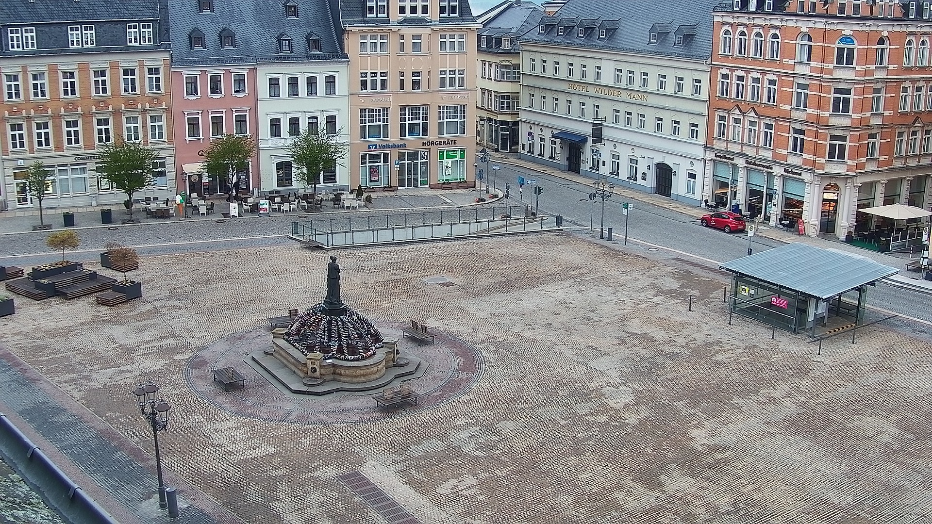 Archiv Foto Webcam Blick auf den Marktplatz Annaberg-Buchholz im Erzgebirge
