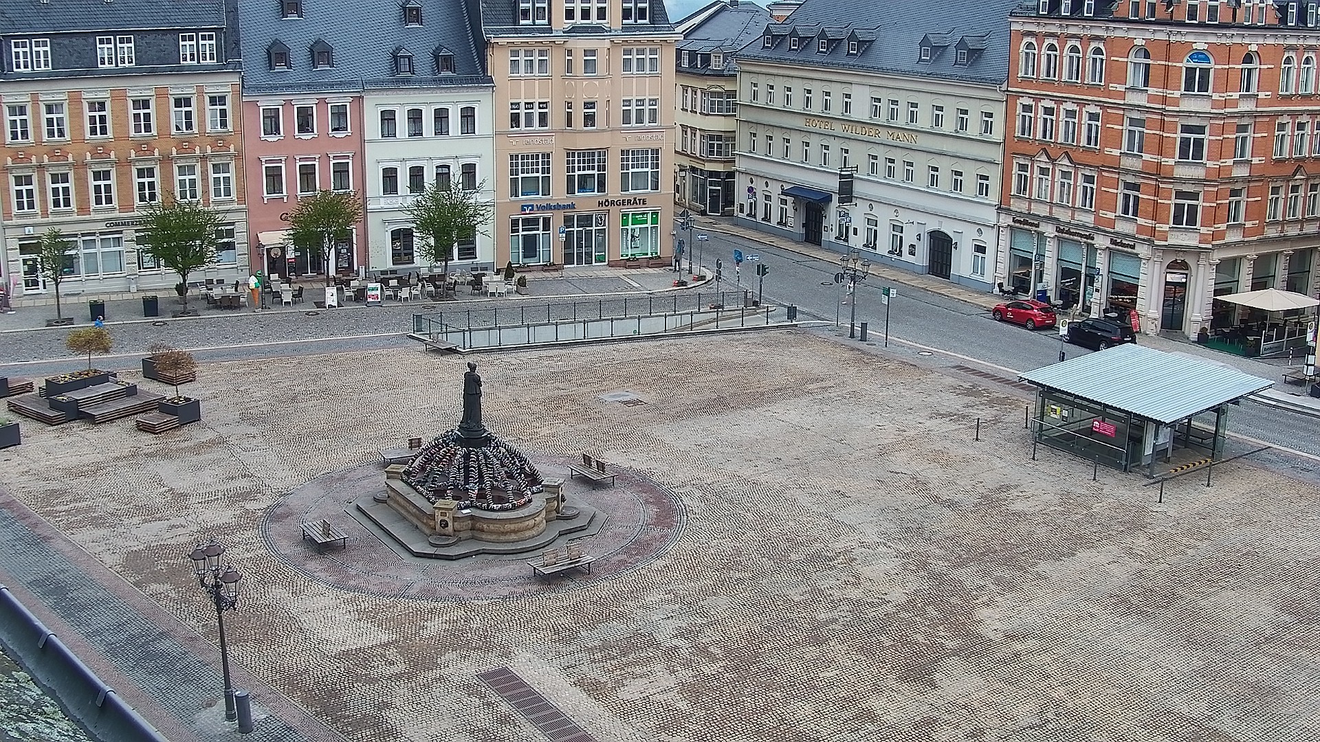 Archiv Foto Webcam Blick auf den Marktplatz Annaberg-Buchholz im Erzgebirge