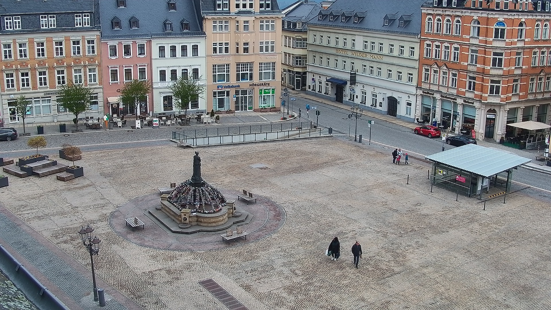 Archiv Foto Webcam Blick auf den Marktplatz Annaberg-Buchholz im Erzgebirge