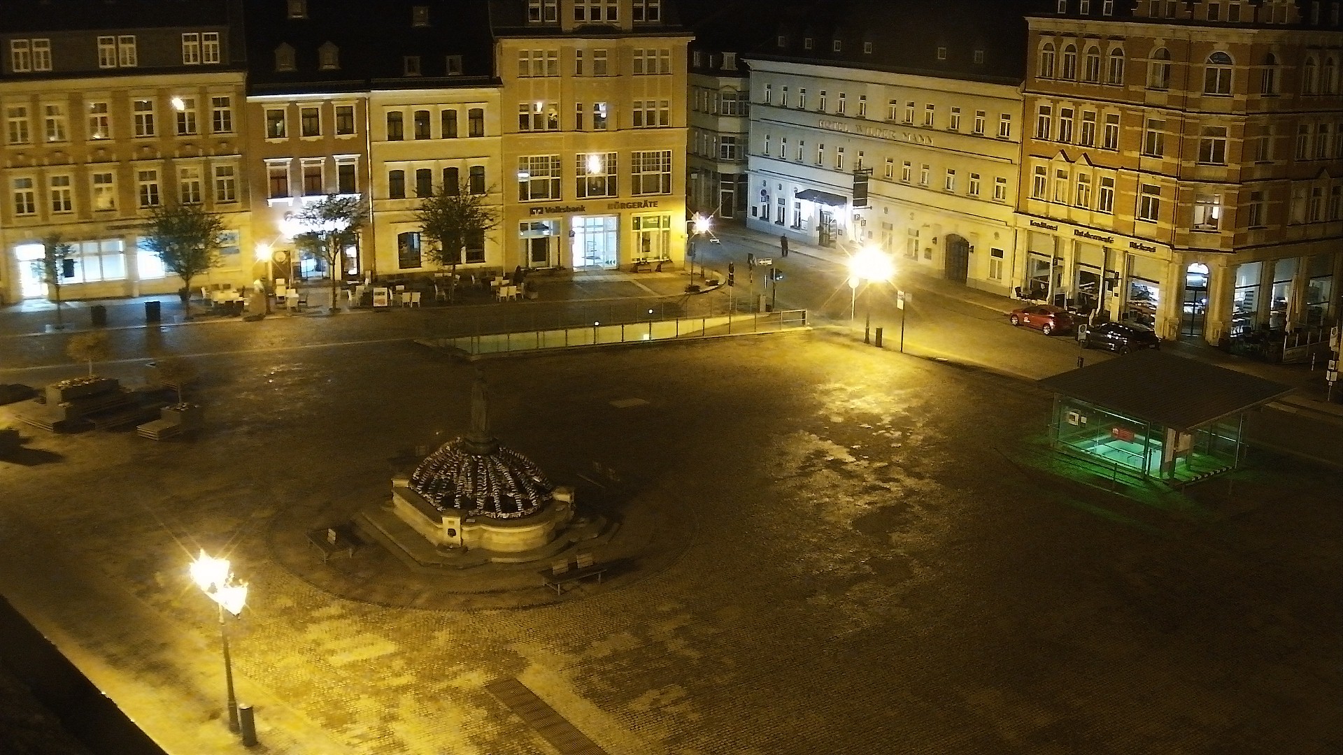 Archiv Foto Webcam Blick auf den Marktplatz Annaberg-Buchholz im Erzgebirge