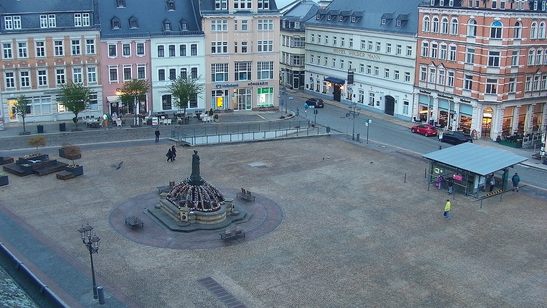 Archiv Foto Webcam Blick auf den Marktplatz Annaberg-Buchholz im Erzgebirge