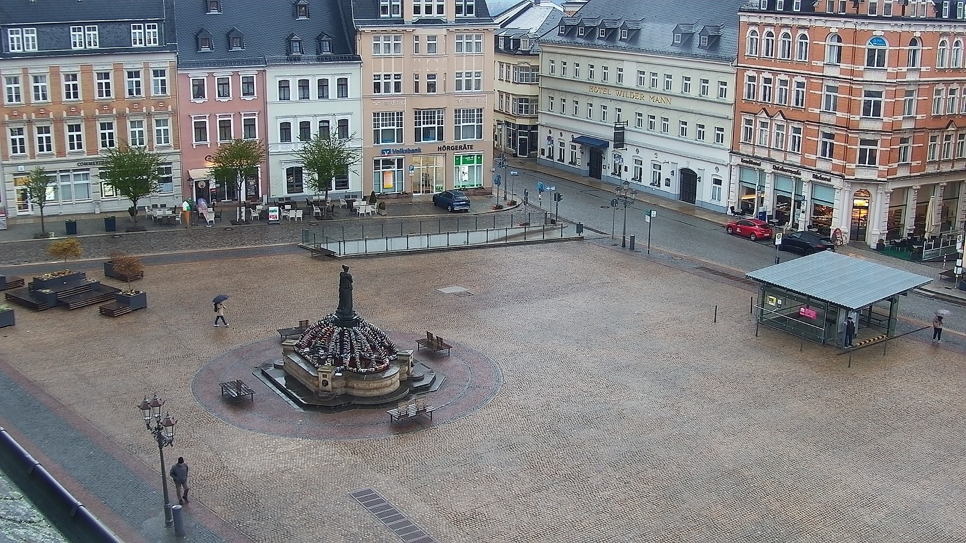 Archiv Foto Webcam Blick auf den Marktplatz Annaberg-Buchholz im Erzgebirge