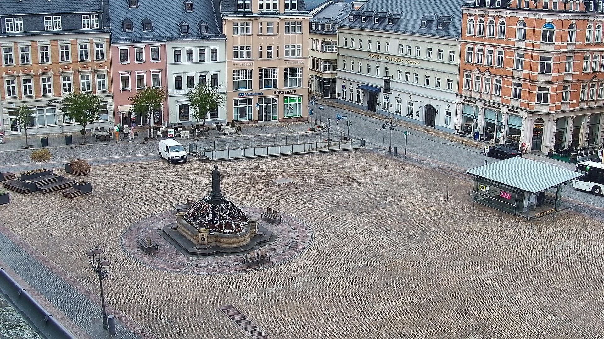 Archiv Foto Webcam Blick auf den Marktplatz Annaberg-Buchholz im Erzgebirge