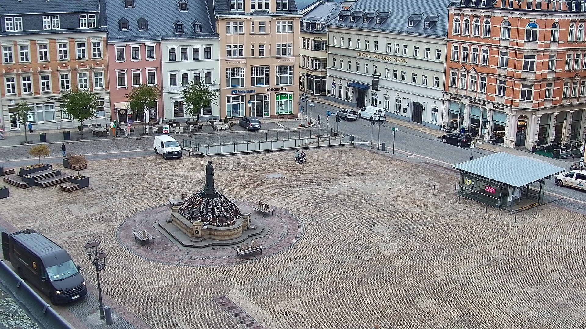Archiv Foto Webcam Blick auf den Marktplatz Annaberg-Buchholz im Erzgebirge