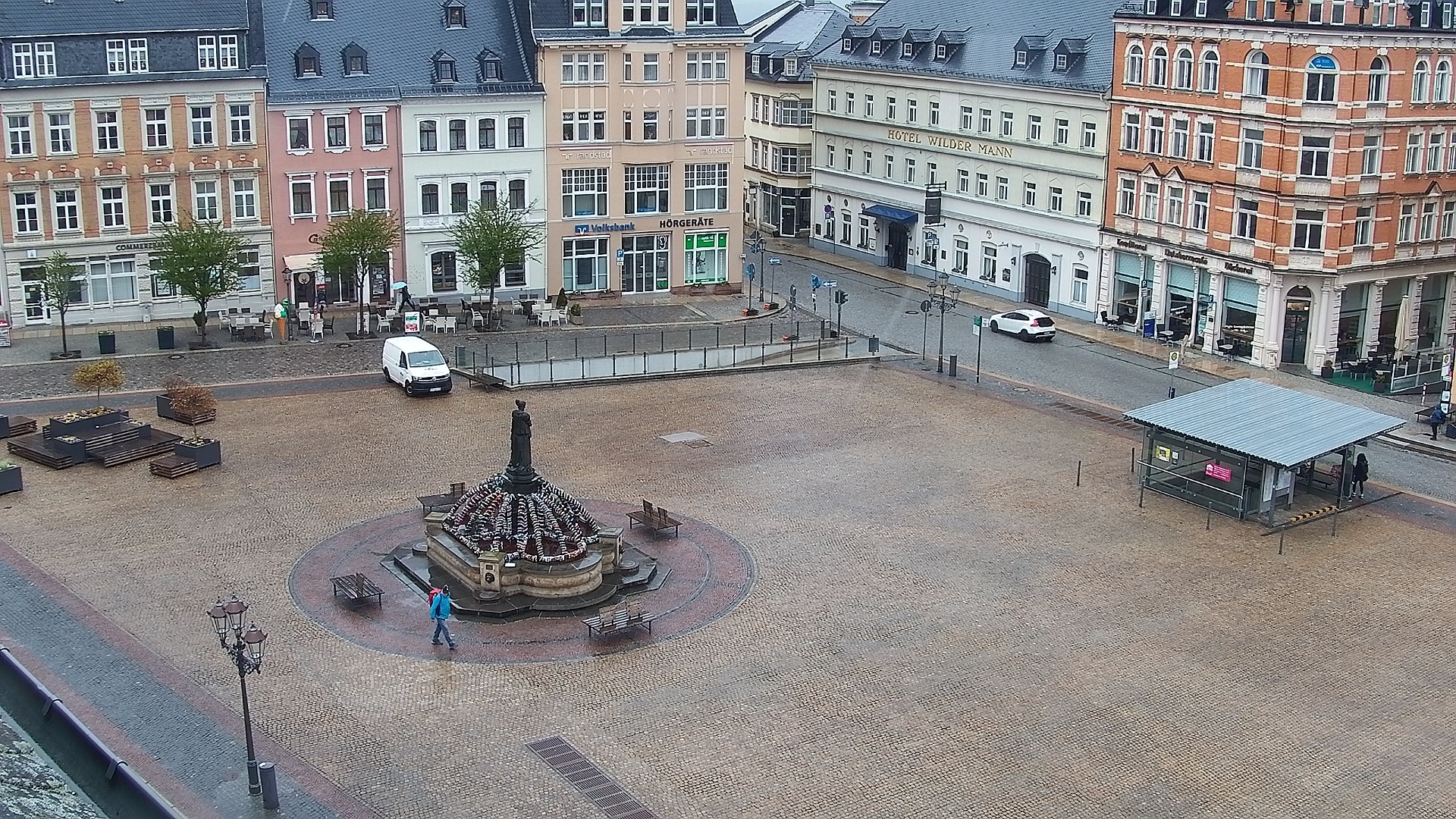 Archiv Foto Webcam Blick auf den Marktplatz Annaberg-Buchholz im Erzgebirge