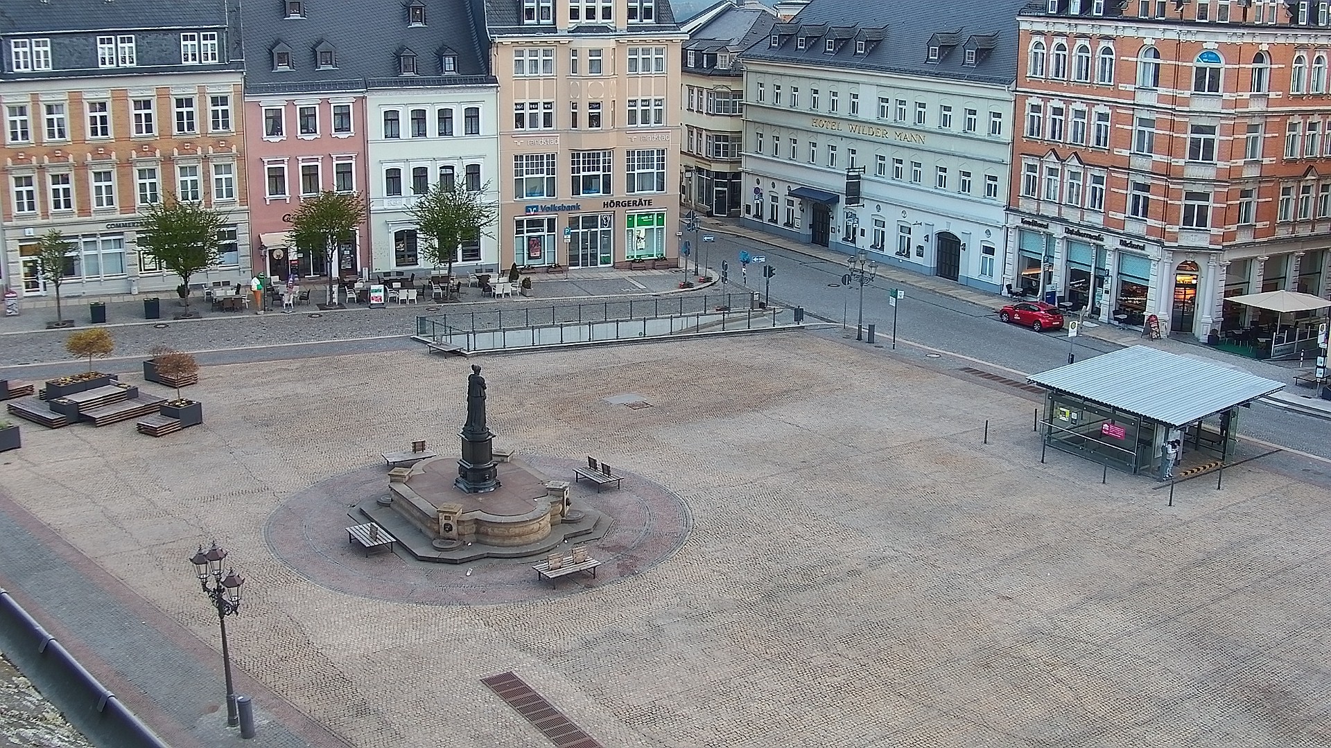 Archiv Foto Webcam Blick auf den Marktplatz Annaberg-Buchholz im Erzgebirge