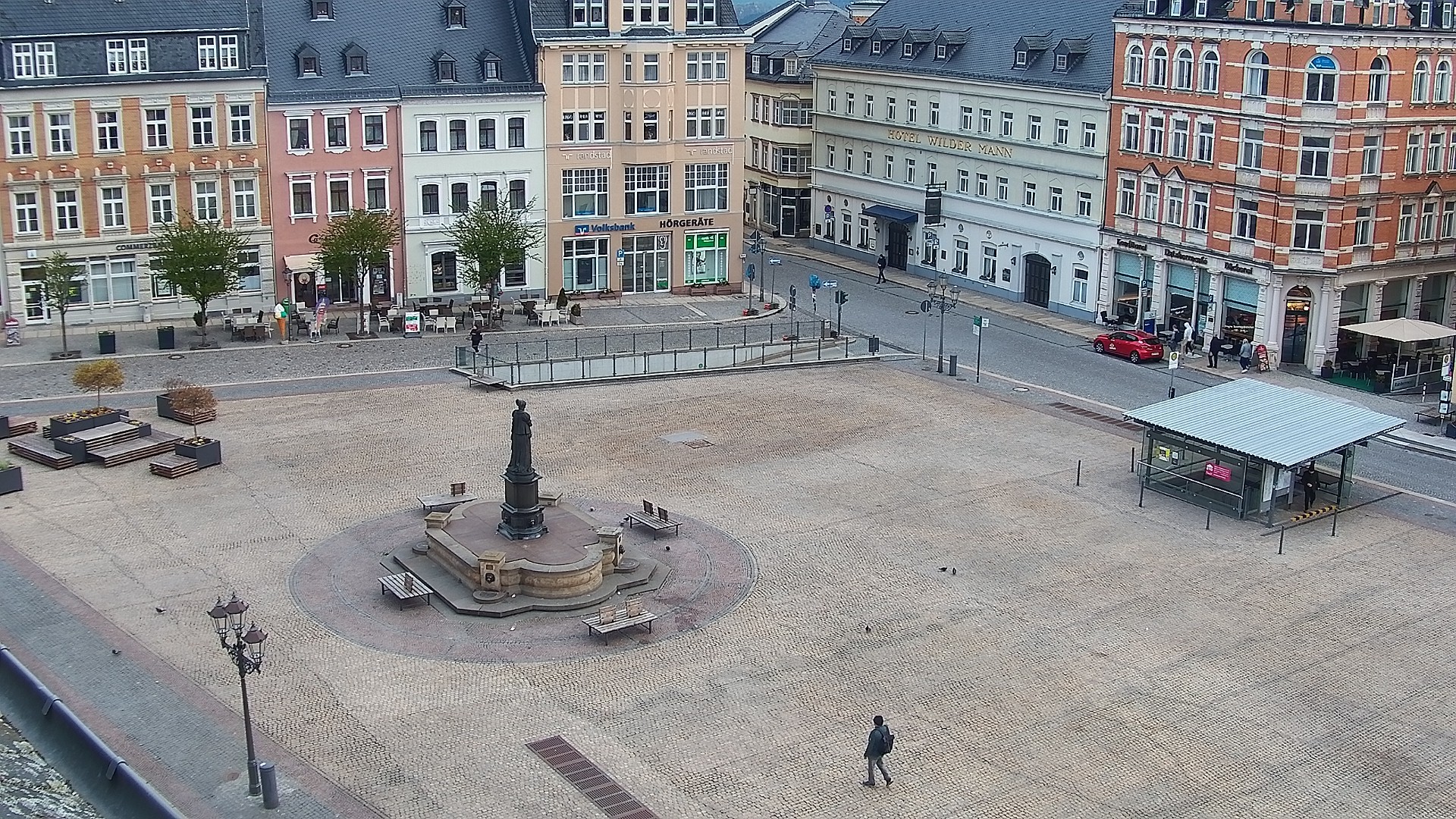 Archiv Foto Webcam Blick auf den Marktplatz Annaberg-Buchholz im Erzgebirge