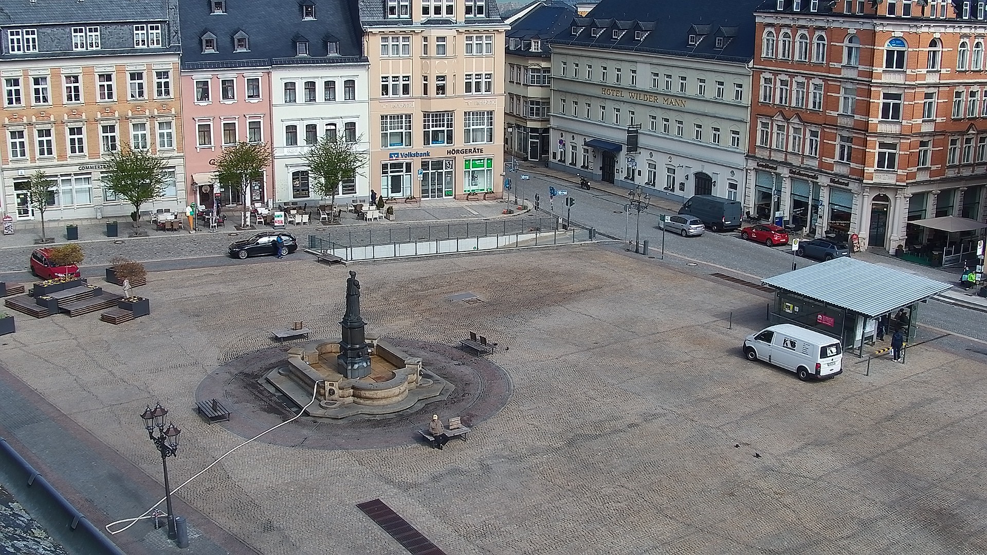 Archiv Foto Webcam Blick auf den Marktplatz Annaberg-Buchholz im Erzgebirge